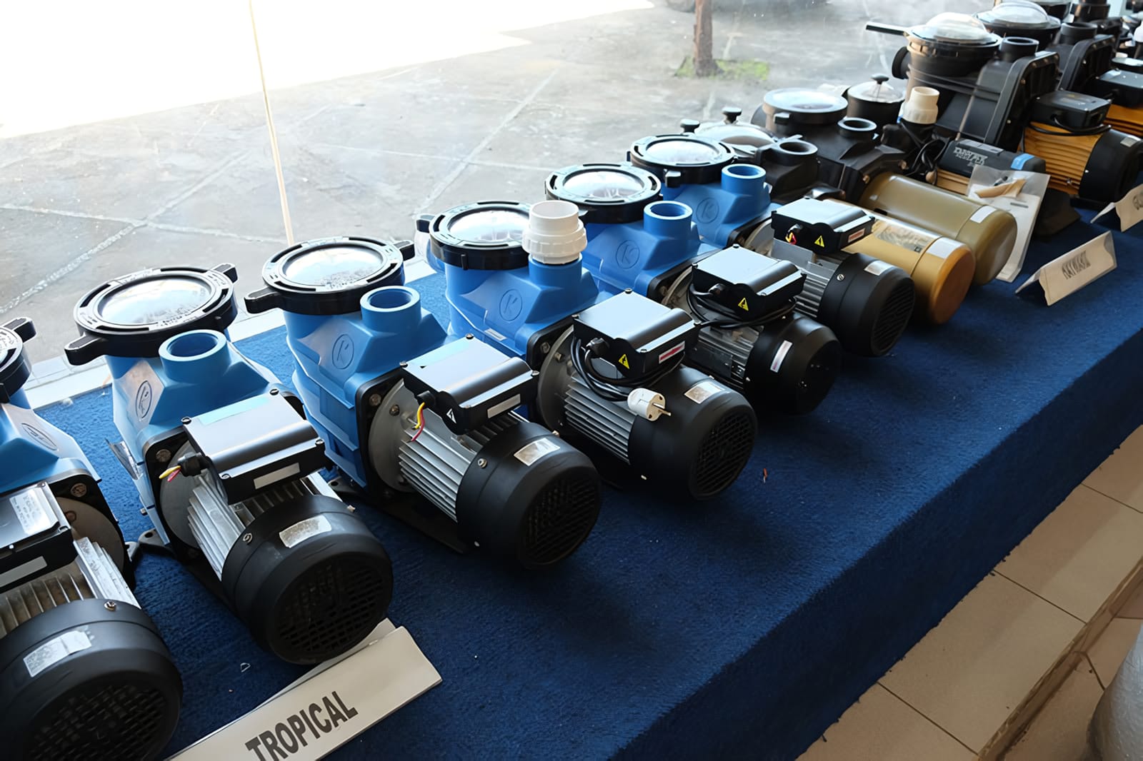 Pool pump and filtration equipment installed by Tropical Pool in Bali